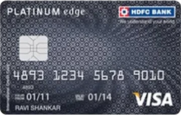 HDFC PLATINUM EDGE Card Product from Bankbriz